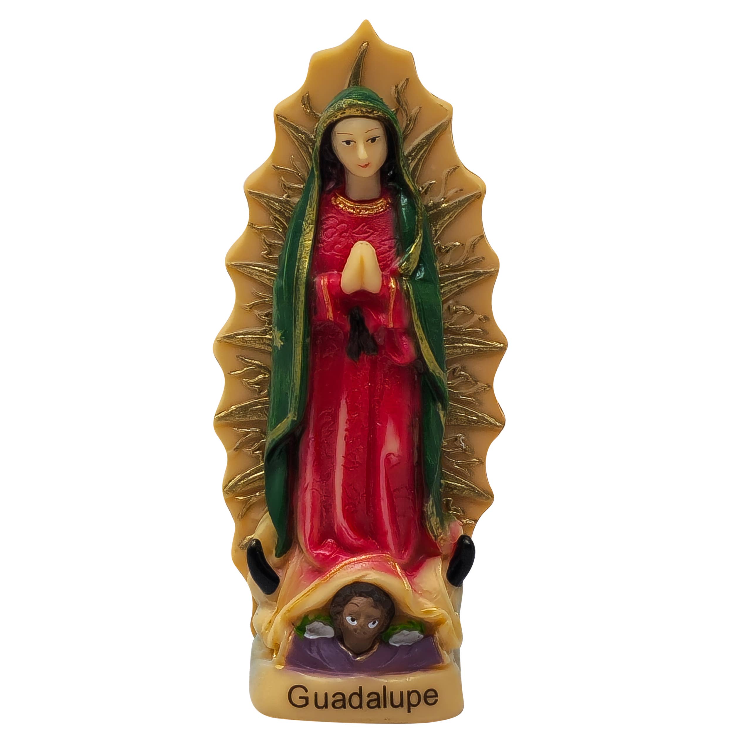 mrcjsales - Wholesale Sculpture - Our Lady of Guadalupe Resin Statue - Pack of 12 - 3 Inches -1
