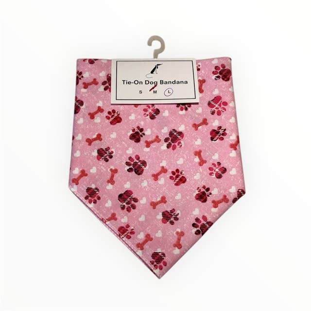 Jo's Pet Treats & Bandanas by Abab Enterprises, LLC - Vente Bandana – chien - Bandana à nouer pour chien avec motif de patte, prêt à être vendu au détail29