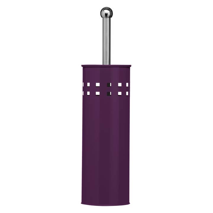 Purple Square Design Toilet Brush for wholesale by Interiors by Premier