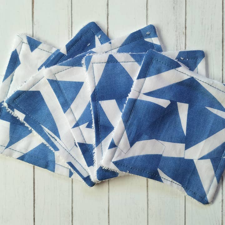 Scottish flag reusable face wipes, eco friendly cloths for wholesale by Hannah and me