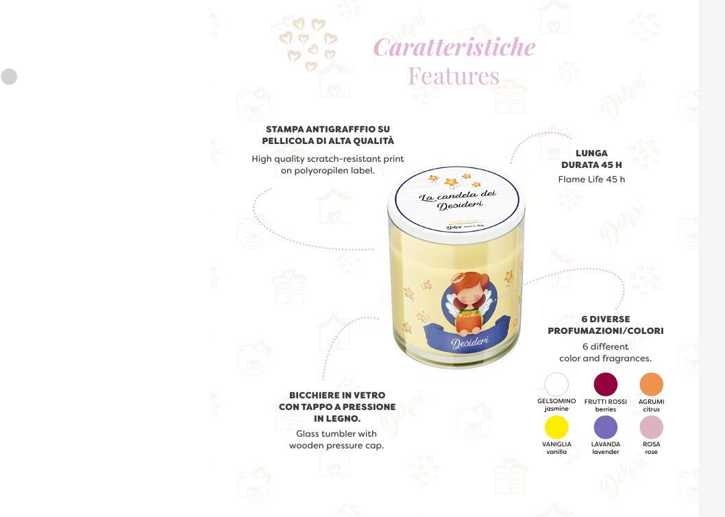 Dekori - Vendita all'ingrosso Candela in vasetto - Candela Accontantarti1