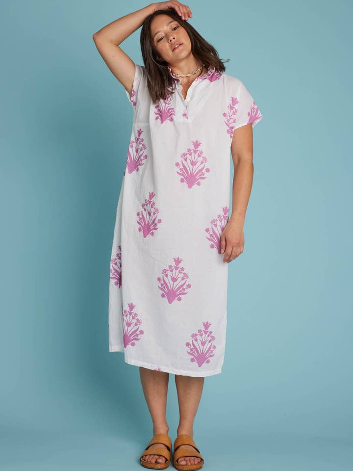 Scout Caftan - Cameo Floral Dahlia for wholesale by and for Good