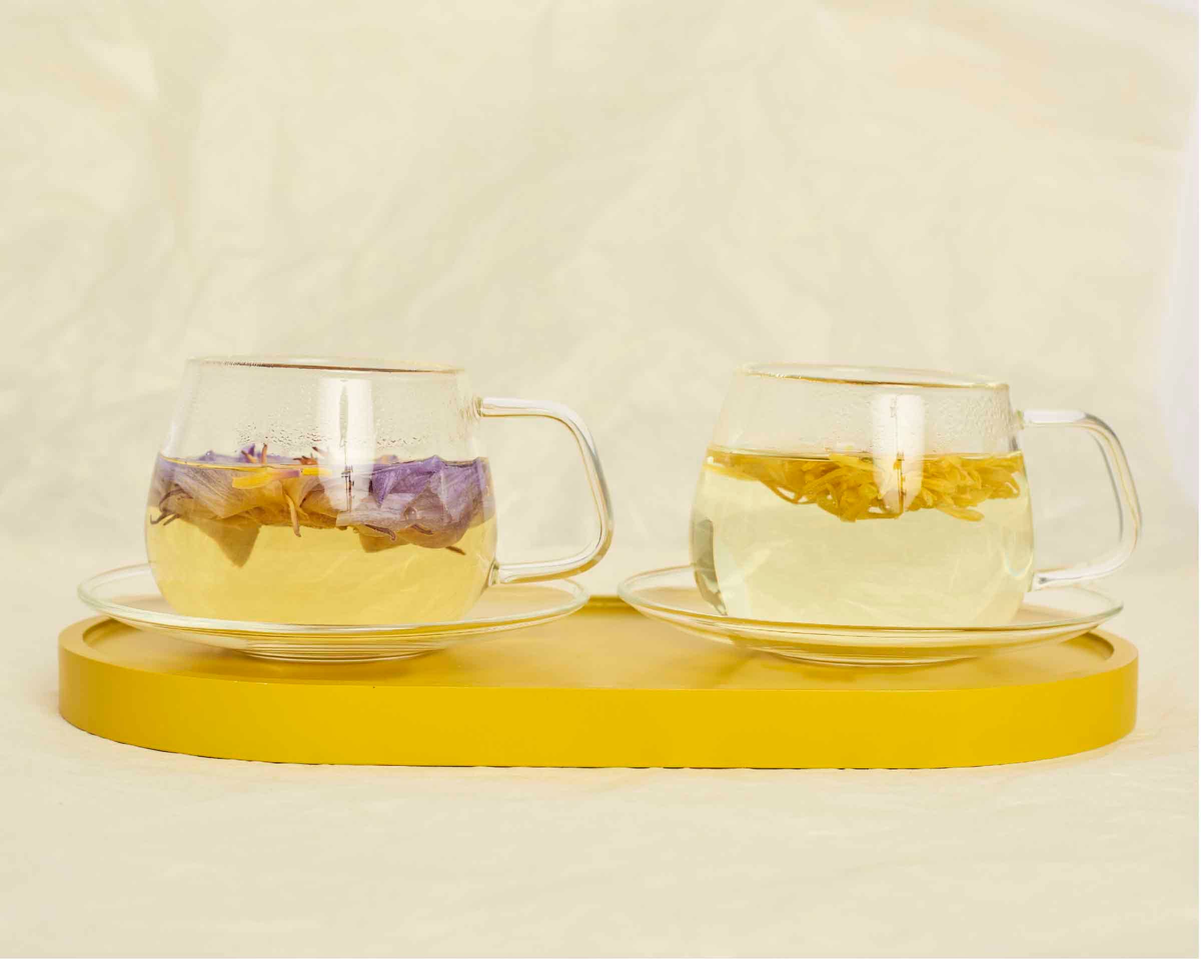 The Qi - Wholesale Coffee/Tea Cup - Glass cup + saucer set3