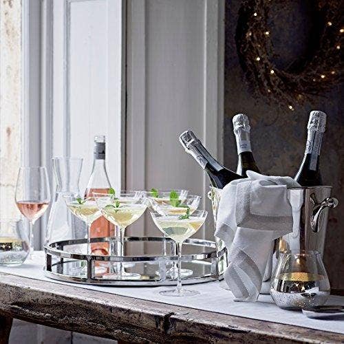 Bandeja de tocador redonda con espejo Le'raze para venta al por mayor de Le'raze