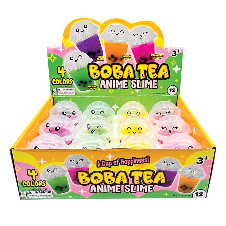 Geddes – wholesale Putty/slime – Child – BOBA TEA ANIME SLIME 12/DSP
