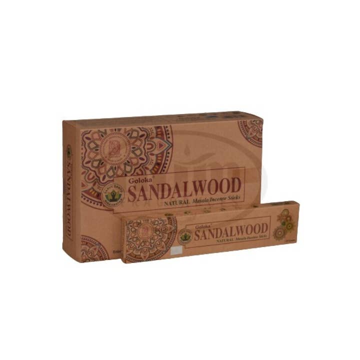 AUM Fragrances - Wholesale Smudge Stick - Goloka Organic Incense 15g Sandalwood