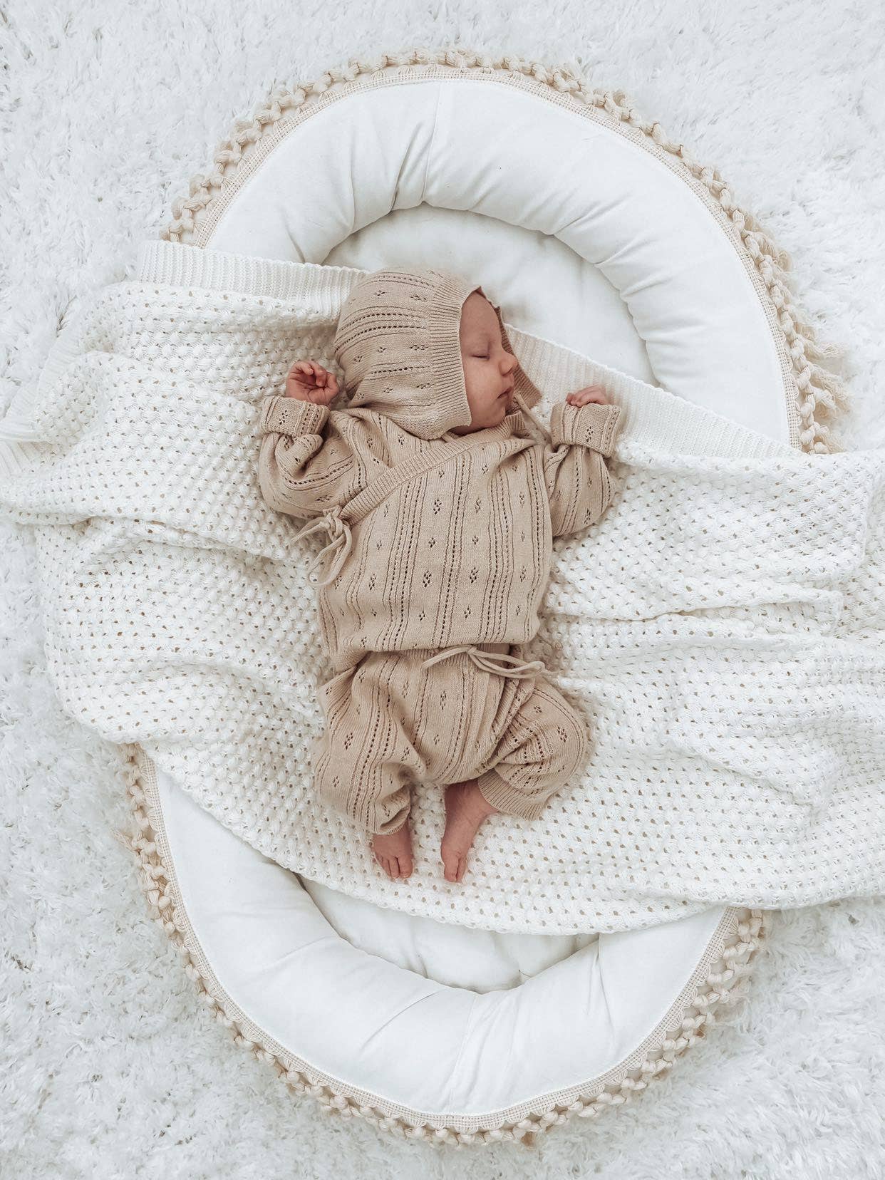 Bring Me Home Pointelle Set - Beige for wholesale on Faire1