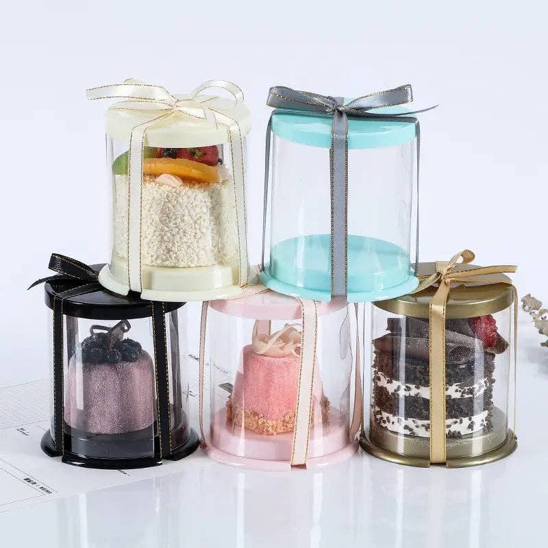 Elegant Design Supply – wholesale Cake decorating kit – Mini 2 inch Transparent Clear Box (10pcs/set)11