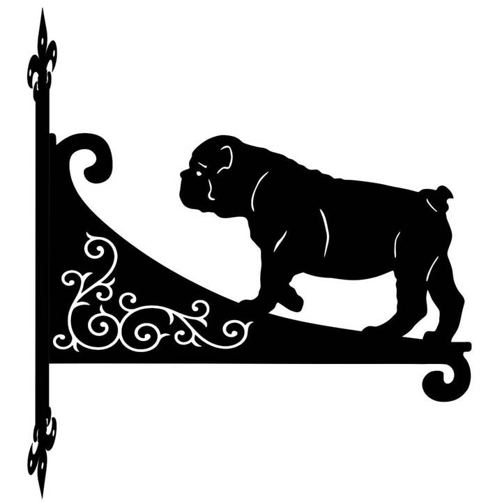 Support de suspension ornemental Bulldog pour la vente par Steel Images