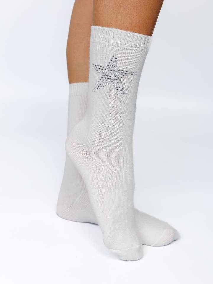 CRYSTAL KASJMIERMIX STER SOKKEN voor wholesale door limlim