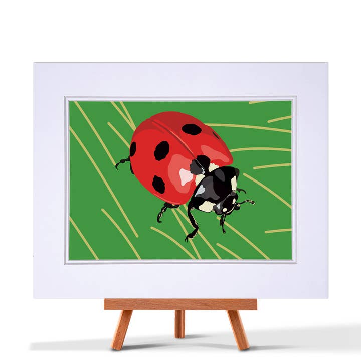 Ladybird Print for wholesale by Leslie Gerry