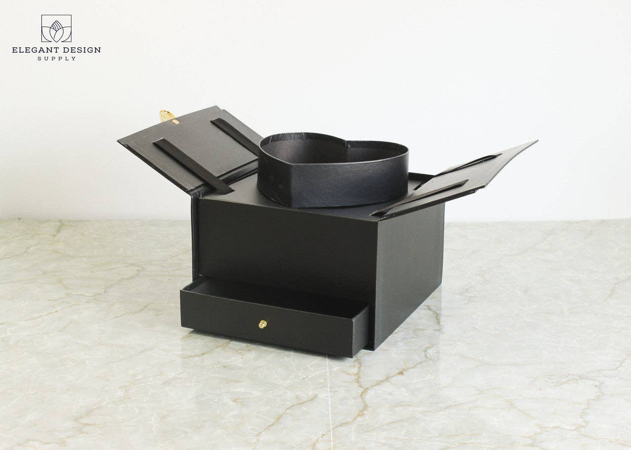 Elegant Design Supply - Wholesale Gift Box - Pull-up Heart Flower Box with Drawer4