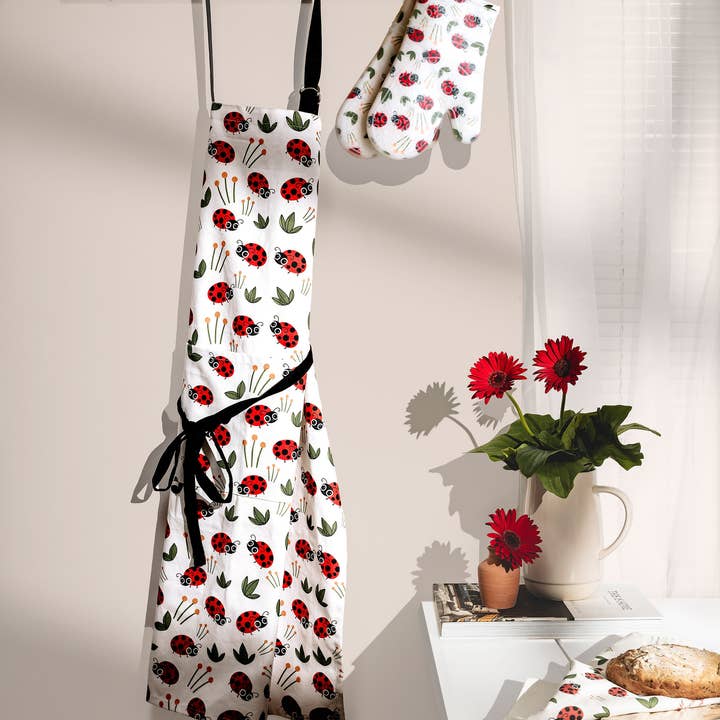 FunJobs Garden Gloves - Wholesale Oven Mitt/Pot Holder - FunJobs Ladybird Silicone Oven Mitts- One pair or two mitts8