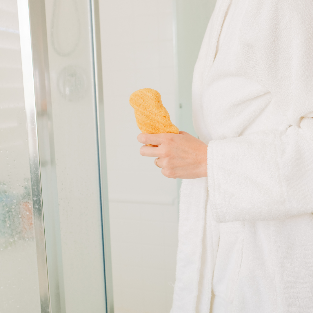 PURE SOL. - Wholesale Bath Pouf/Sponge - Body Buff Turmeric Body Konjac Sponge - Bundle of 51