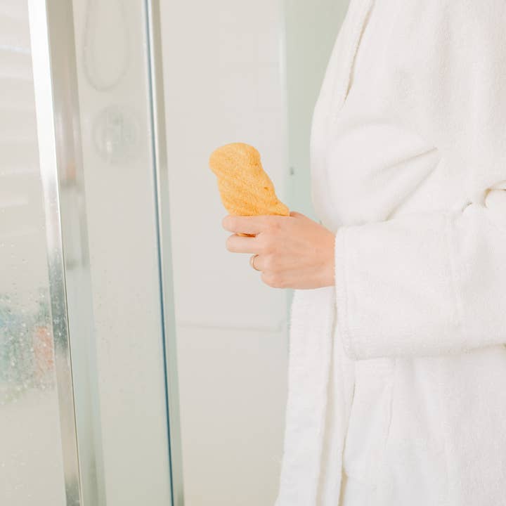 PURE SOL. - Wholesale Bath Pouf/Sponge - Body Buff Turmeric Body Konjac Sponge - Bundle of 51