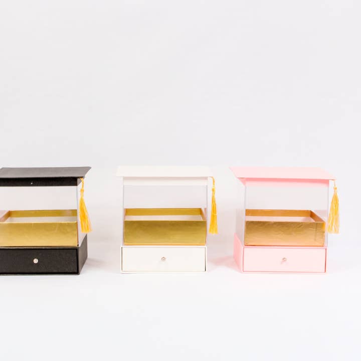 Elegant Design Supply – Caixa de presente por atacado – Caixa de Presente de Flores em Cubo de Acrílico para Graduação com gaveta7