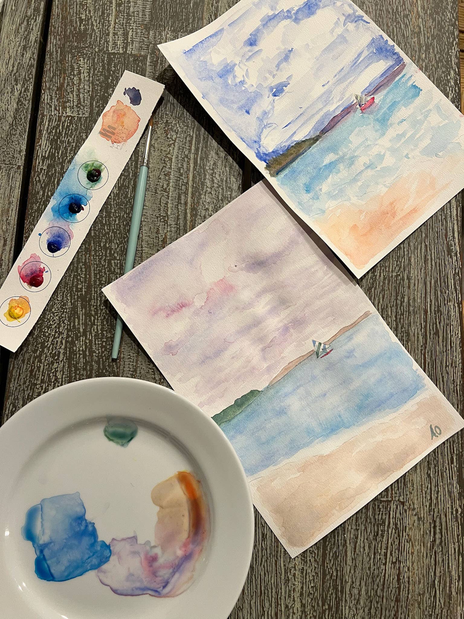 Melissa Hyatt - Wholesale DIY Craft Kit - Watercolor Art Kit- Sailing6