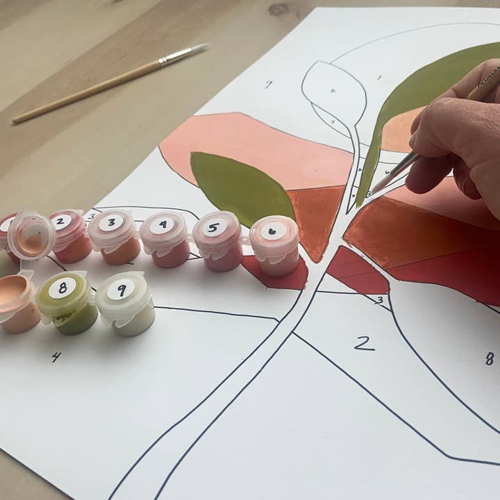 Breathe People - Vente Kit de bricolage - Kit de peinture méditative Desert Sunset by Number7