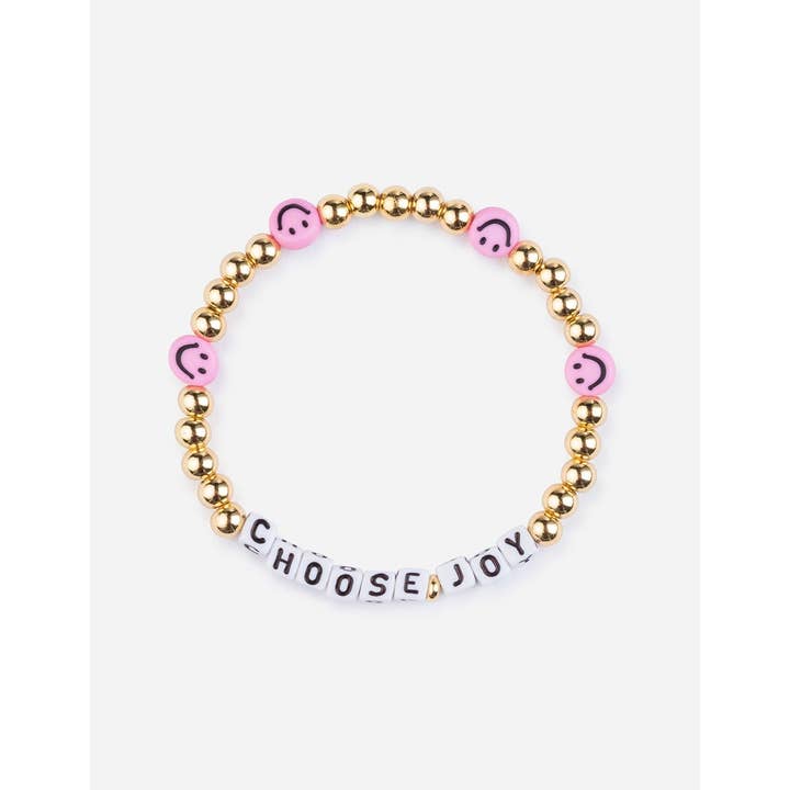 Elevated Faith - Wholesale Beaded Bracelet - Choose Joy Letter Bracelet