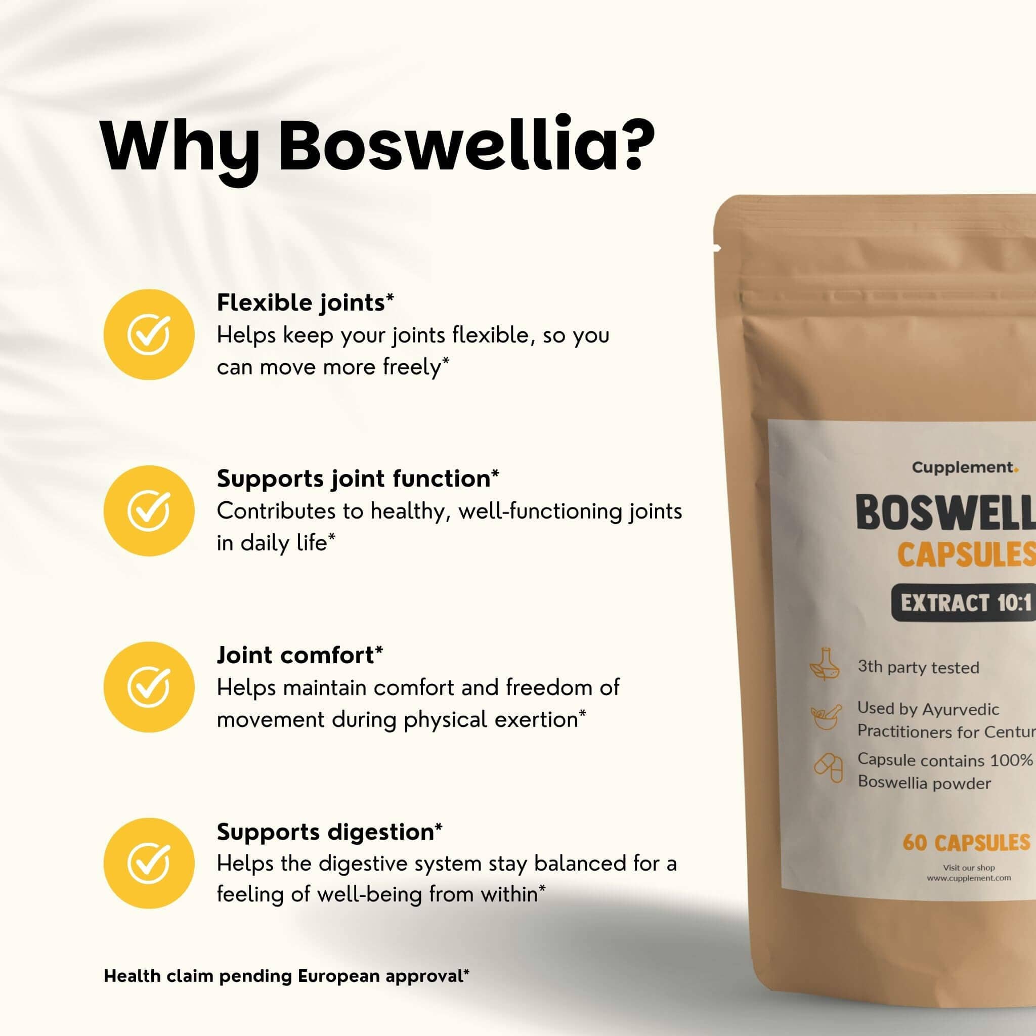 Cupplement b.v. – wholesale Oral supplement/vitamin – Boswellia Extract Capsules 500 mg  60 Capsules4