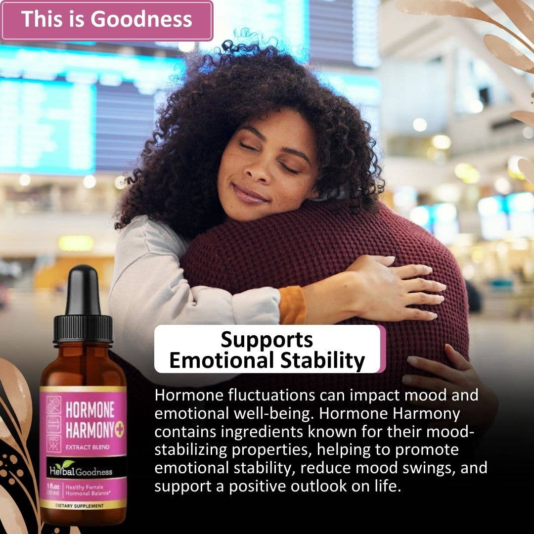 Herbal Goodness - Vente Supplément oral/vitamine - Hormone Harmony Plus - Liquide 1oz - Soutien Hormonal5