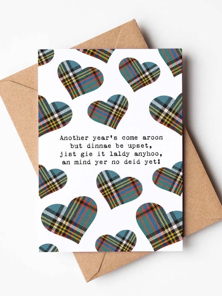 No Deid Yet - Scottish Greeting Birthday Card for wholesale by Hiya Pal