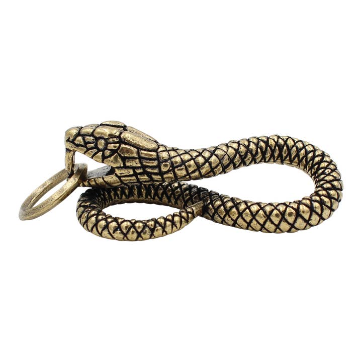 Real Sic - Wholesale Keychain – Unisex - Infinity Snake Brass Keychain - Zodiac Animal Charm1