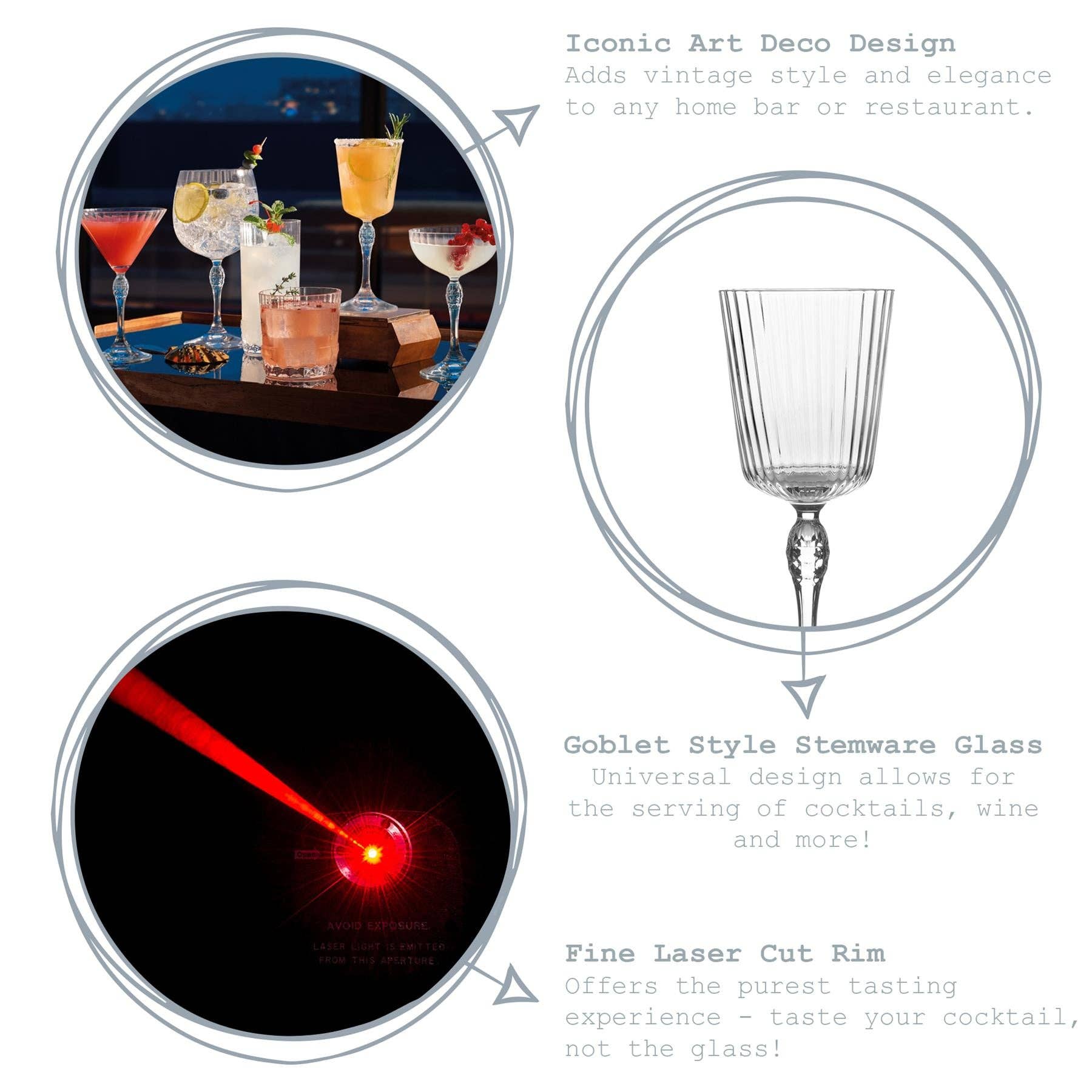 Rinkit Ltd – wholesale Cocktail/liquor glass – Bormioli Rocco America '20s Cocktail Glass - 250ml3
