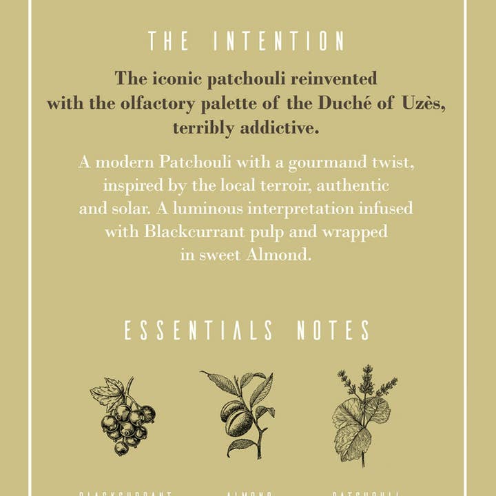 Les Parfums D'Uzège - Wholesale Perfume/Eau de Toilette - Patchouli collection 18