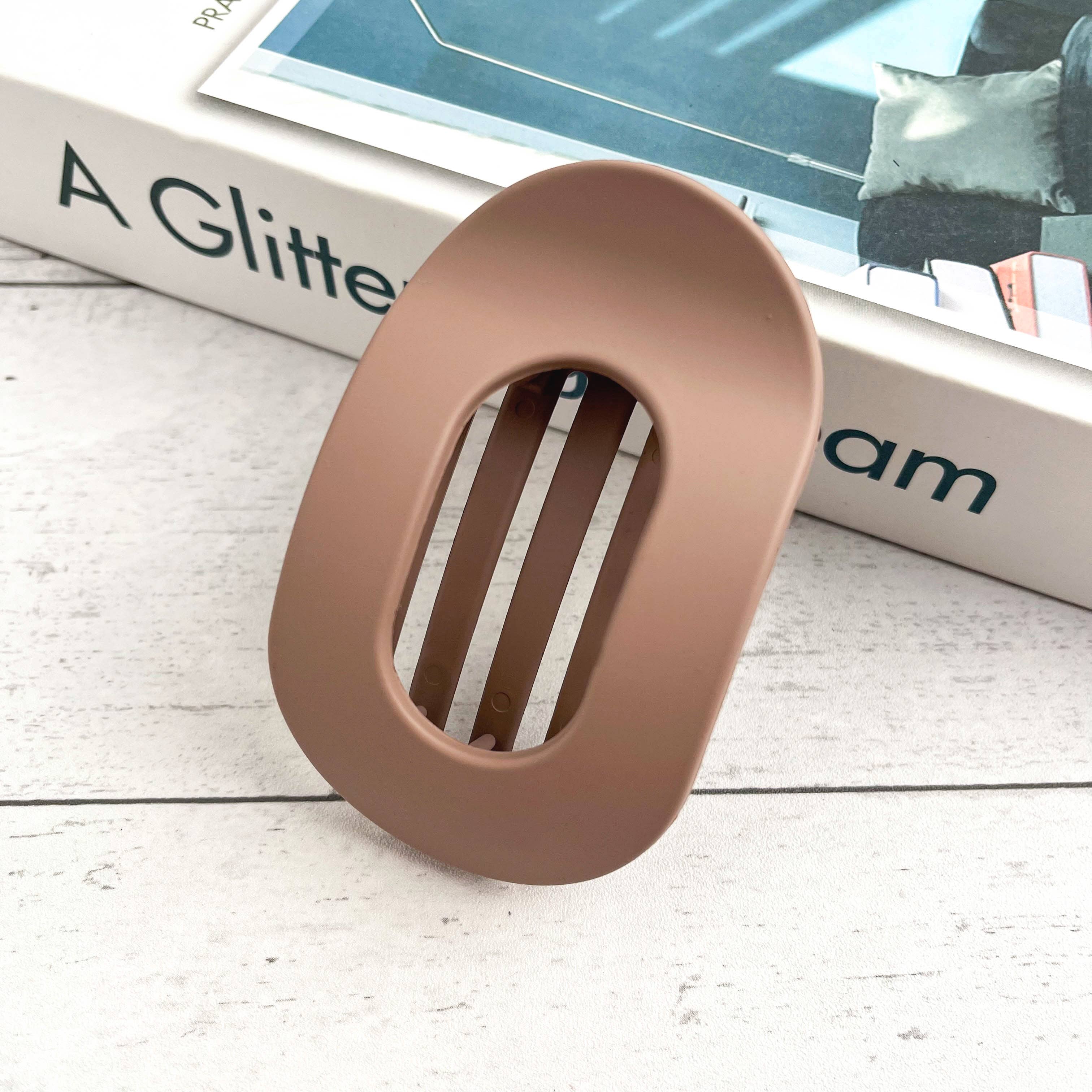 SoapElenGlen - Wholesale Hair clip – Women’s - Solid Color Flat Oval Hair Clip2