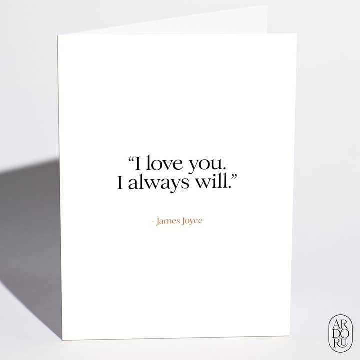 Love Card - "James Joyce" for wholesale by ArdorU