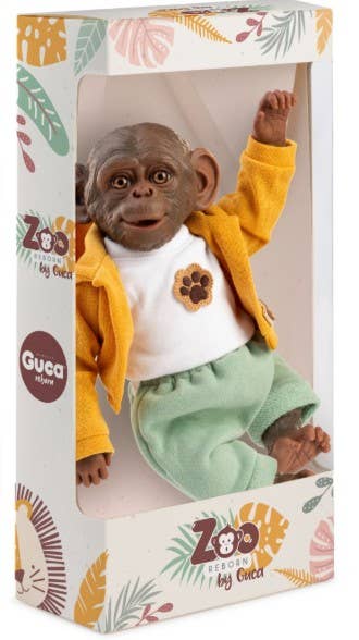 Muñecas GUCA - Wholesale Doll - Kids - REF. 991 MONO Reborn white and beige checkered dungarees 32 cm3