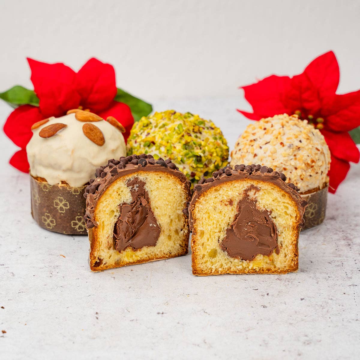 Sicilyaddict – wholesale Cake – Artisanal mini panettone filled with milk chocolate 150g2