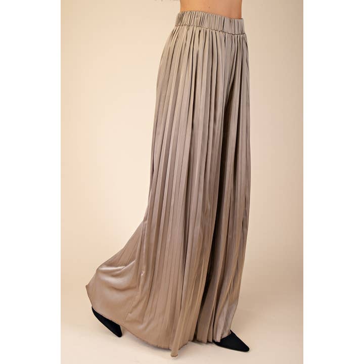 STYLE USA - Wholesale Pants - Women's - Pleats Pants With Elastic Waist