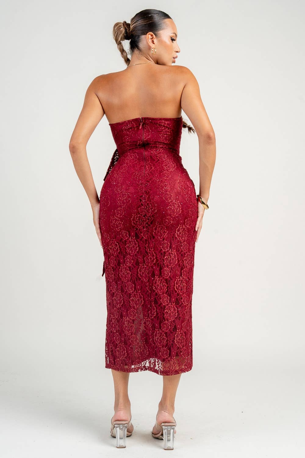 PRIVY - Wholesale Dress - Women's - HD30459EST / STRAPLESS MIDI DRESS7