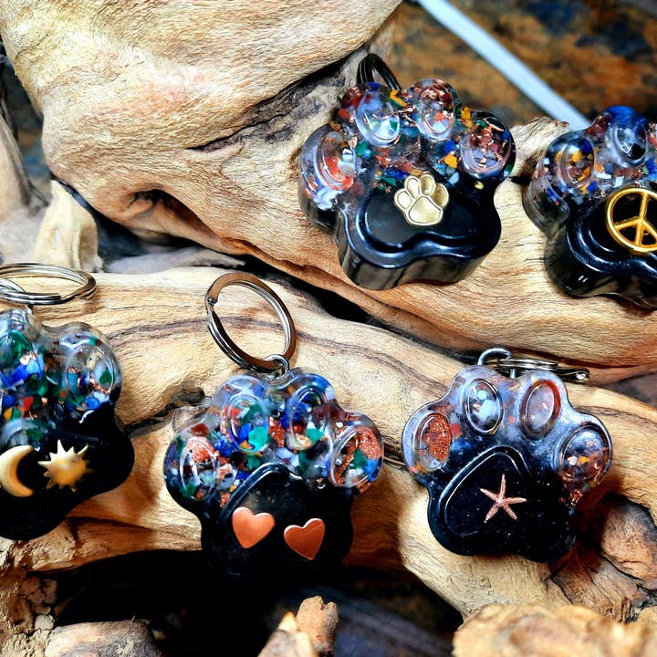 Secret Synergy Stones - Wholesale Pet Collar Charm - Cat/Dog - EMF 5G Pet Protection Orgone Crystal Dog Charm over 30 lbs