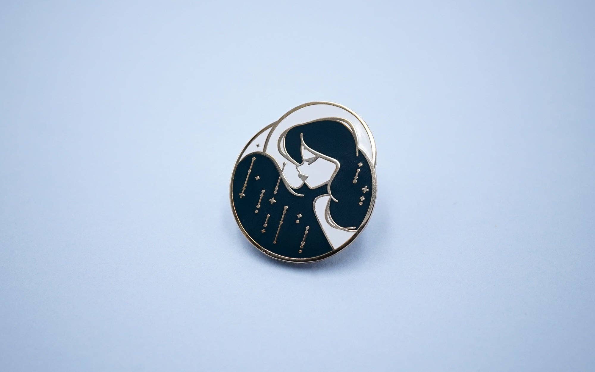 Kelly McMahon Design - Wholesale Lapel Pin/Button - Moon Pin1
