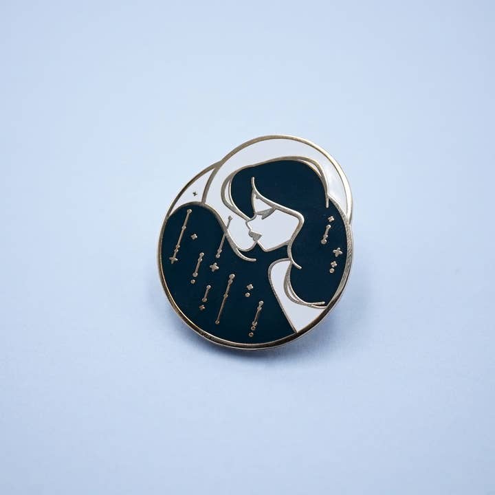 Kelly McMahon Design - Wholesale Lapel Pin/Button - Moon Pin1