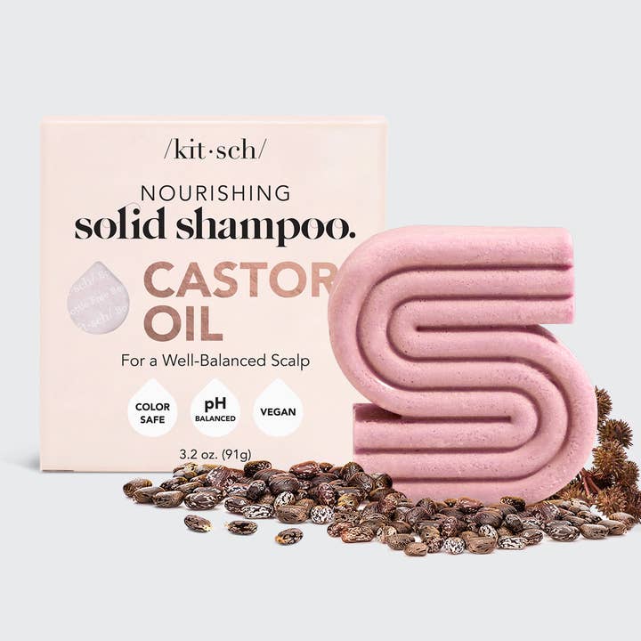 KITSCH - Wholesale Shampoo Puck/Solid Shampoo - Castor Oil Nourishing Shampoo Bar