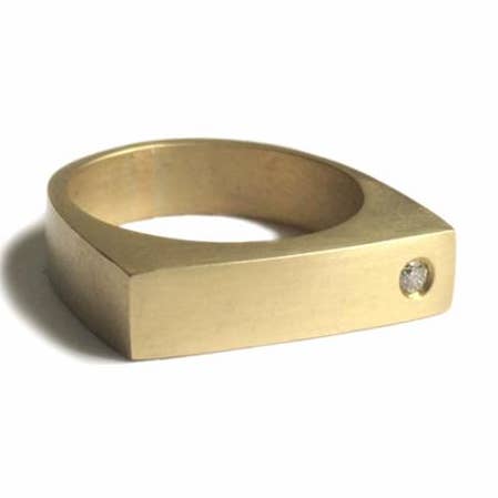 Bague Bernard avec Diamant Blanc pour la vente par Tarin Thomas Men's