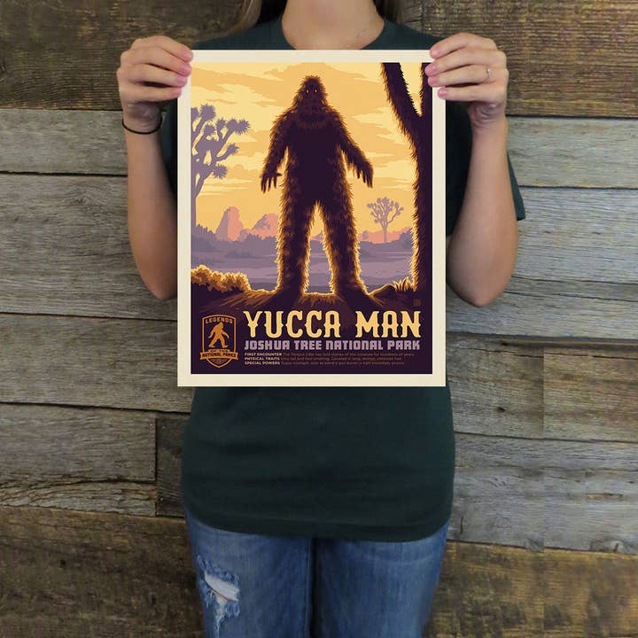 Joshua Tree NP: Yucca Man (Legends) Art Print for wholesale by Anderson Design Group
