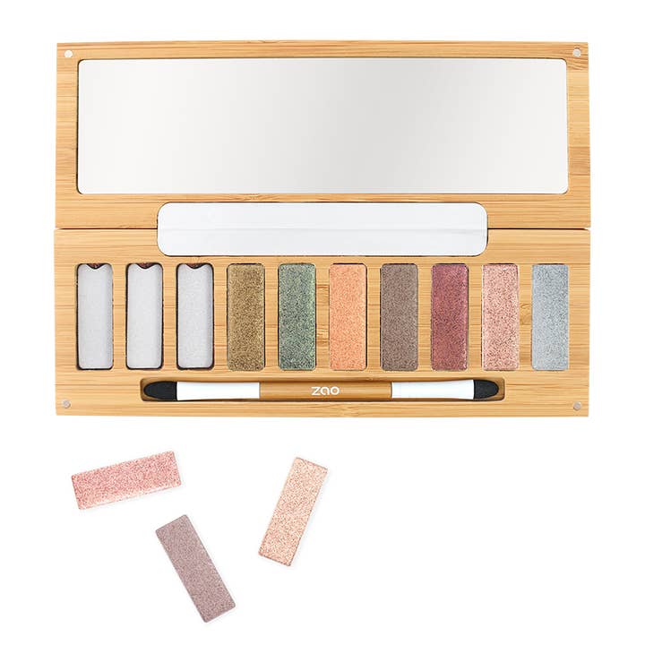 Zao Makeup - Wholesale Eyeshadow Palette - Palette Ultra shiny *** organic, vegan & refillable makeup