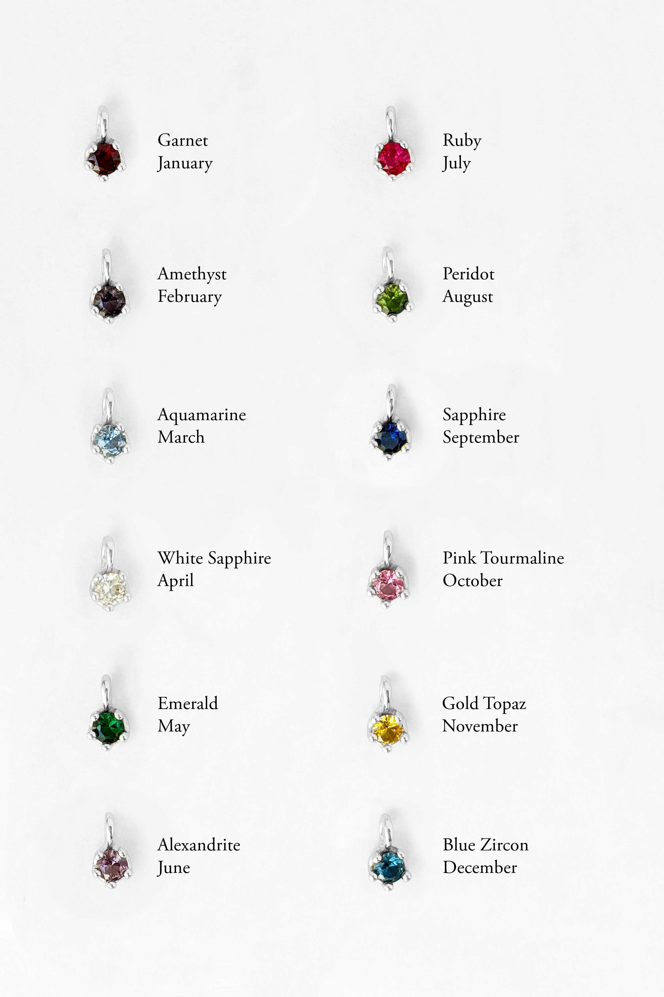 Kara Yoo - Wholesale Pendant/Charm Necklace - Birthstone Necklace5