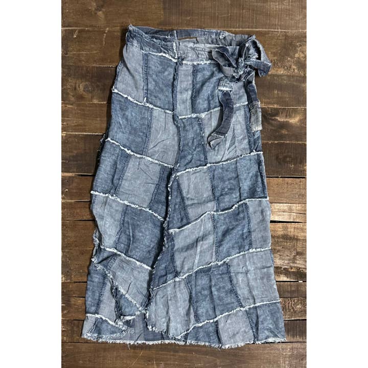 Jaded Gypsy - Wholesale Skirt - Women's - Patchwork Skies Wrap Skirt0