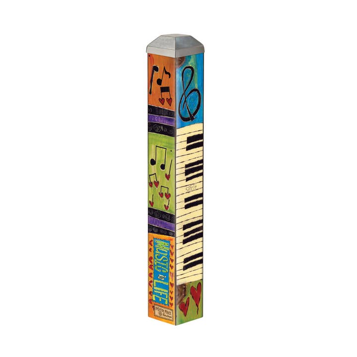 Music is Love 10" Mini Art Pole for wholesale by Studio M