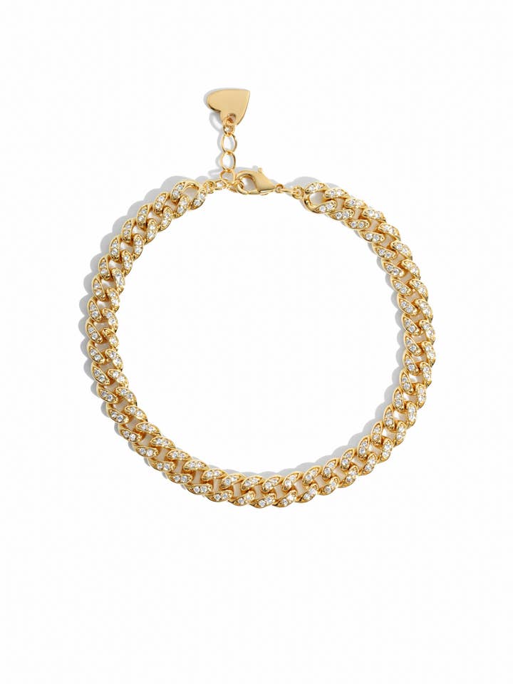 Pavé Chain Link Armband för wholesale av Sami Jewels