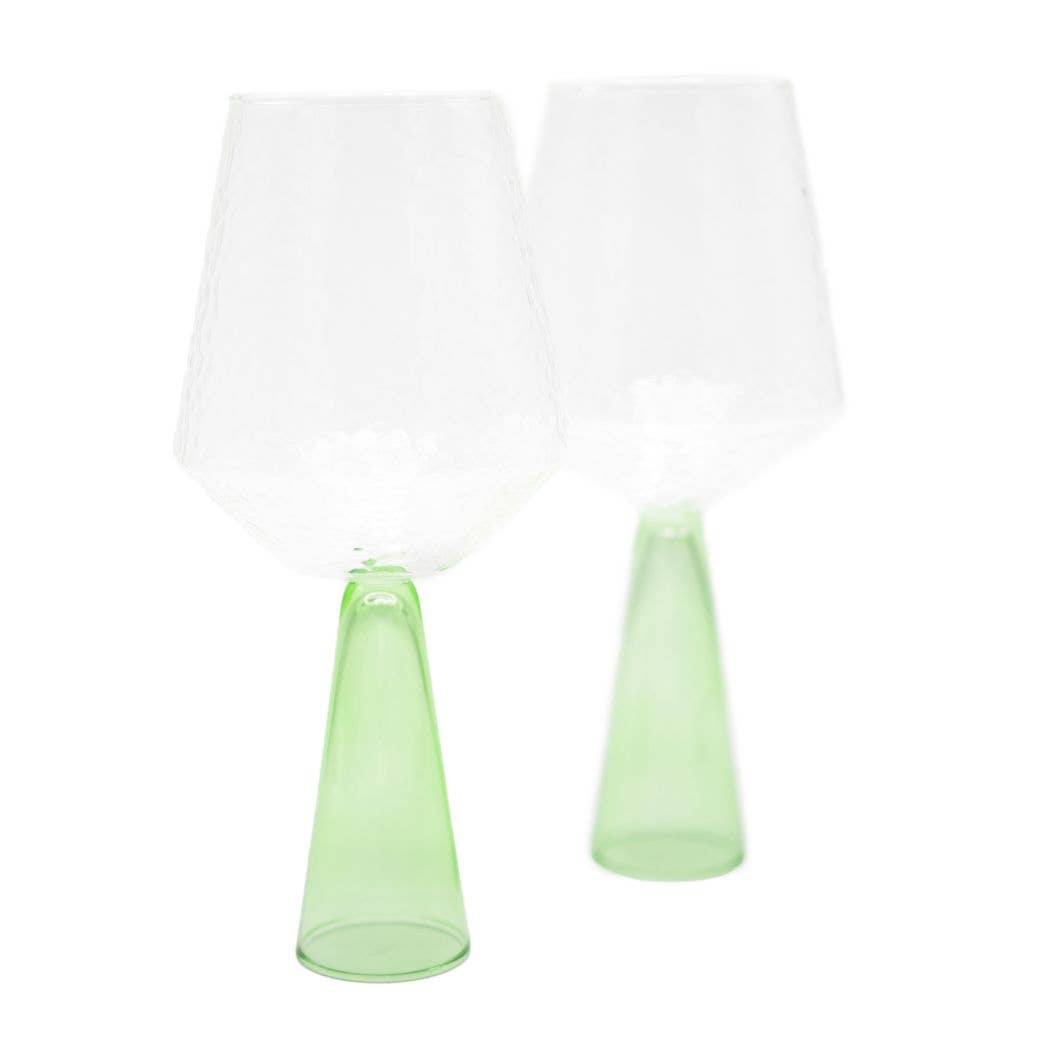 Brût Home and Glassware - Wholesale Wine Glass - Wine Glass Claude | Set of 2 | Wine glass set | green4