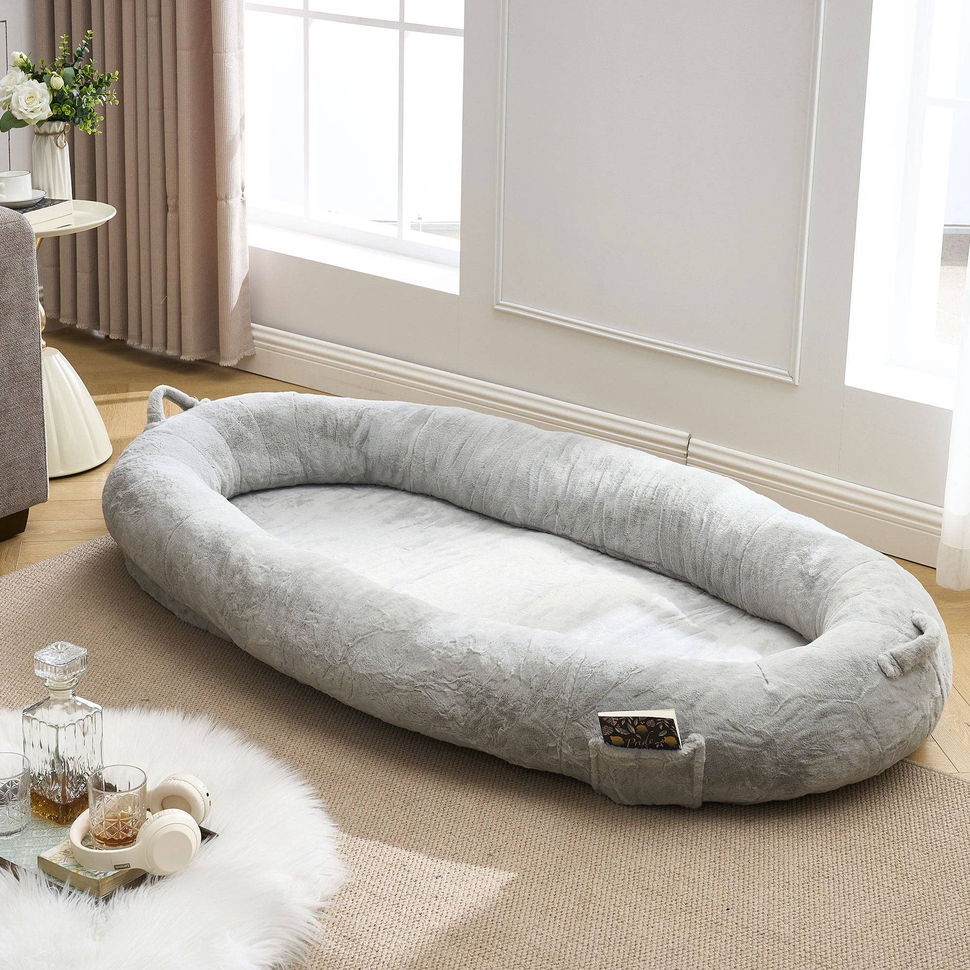 HOMYCASA DESIGN INC - Wholesale Pet Bed - Cat/Dog - Extra Large Memory Foam Human Size Dog Bed Storage2
