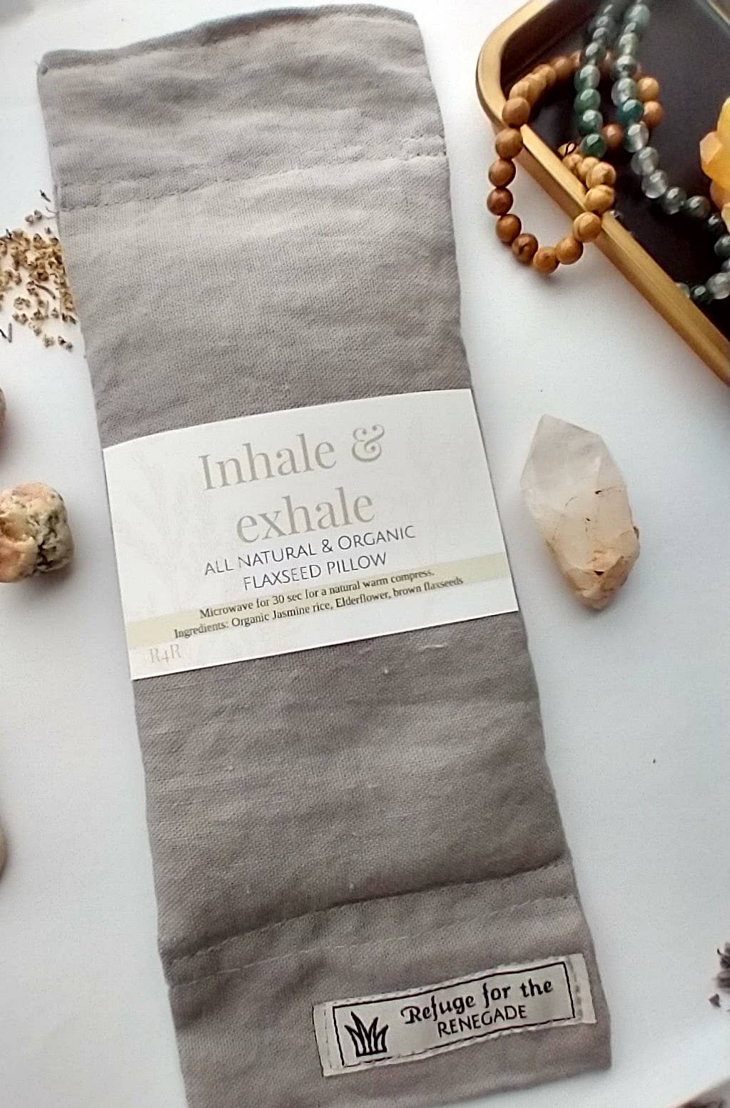 Refuge for the Renegade - Wholesale Spa/Therapy Pillow - Linen Flaxseed Pillows | All Natural and Organic Compress5