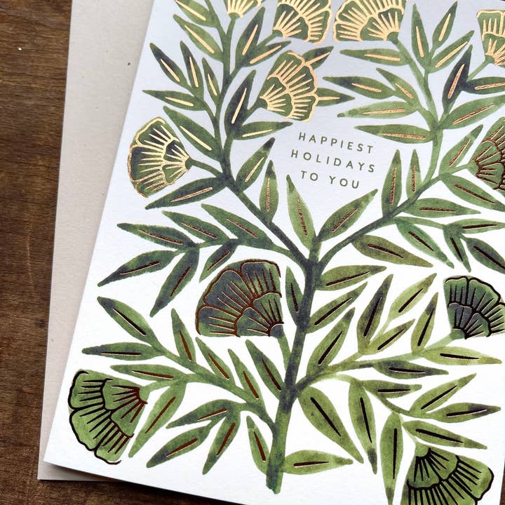 Katharine Watson – wholesale Season’s Greetings card – "Happiest Holidays to You," Holiday Card3